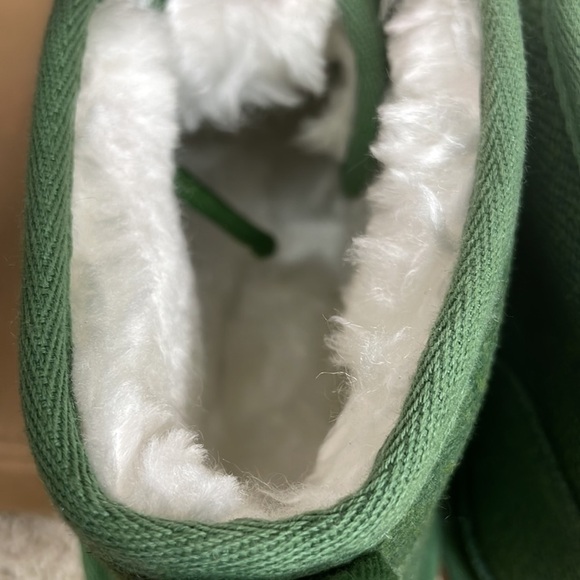 NWOT Men UGG SZ 10 Neumel Chukka Boots Tencel Natural Green Shearling Faux Fur - Picture 7 of 11